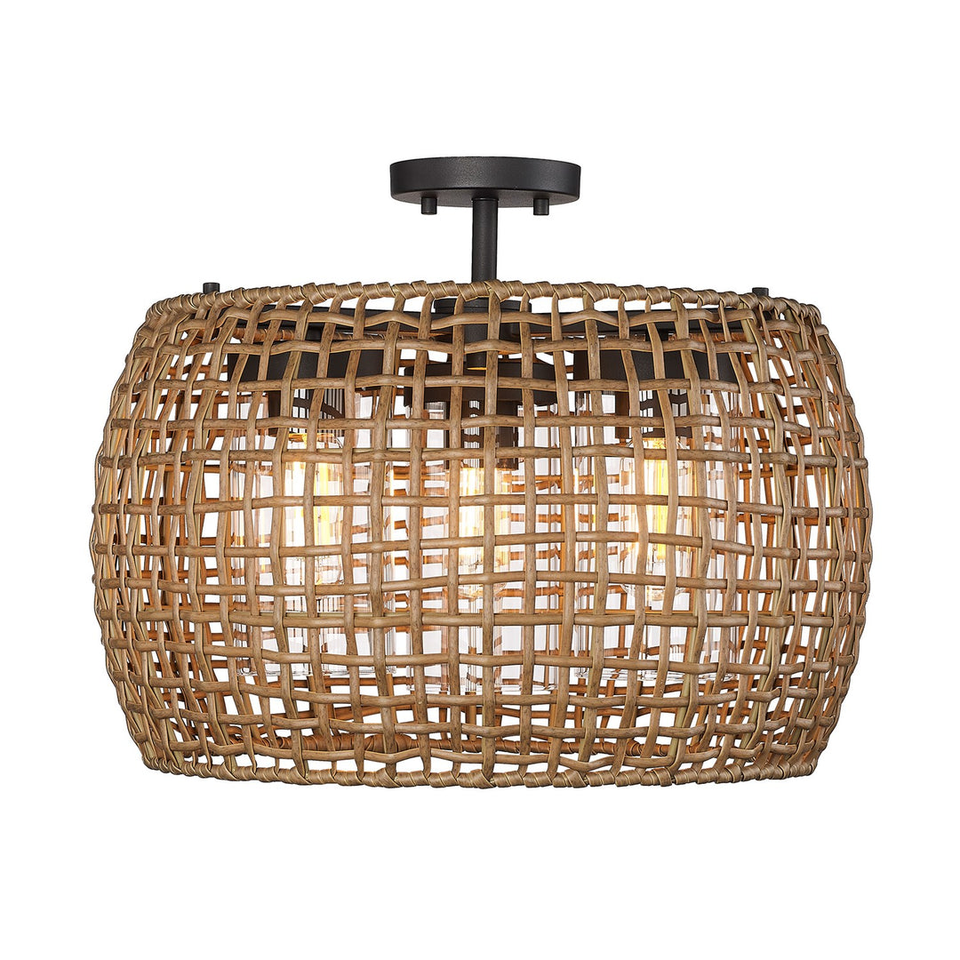 2 Light Semi-Flush