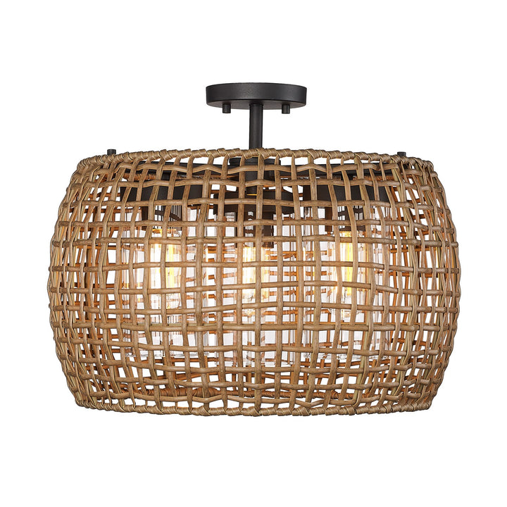 2 Light Semi-Flush