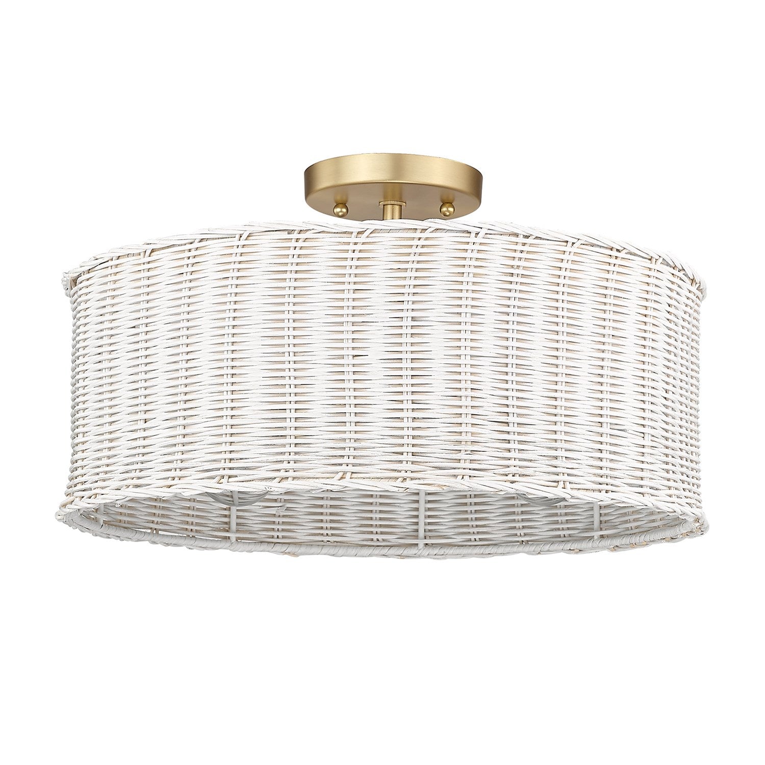 3 Light Semi-Flush by Golden