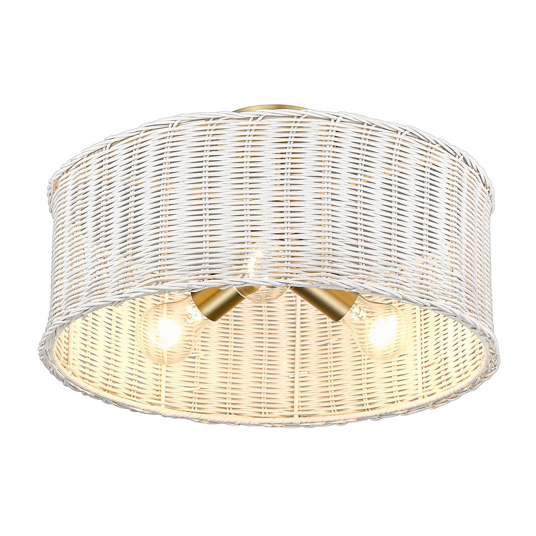 3 Light Semi-Flush