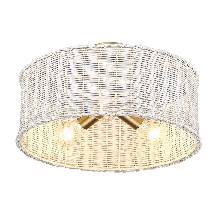 3 Light Semi-Flush