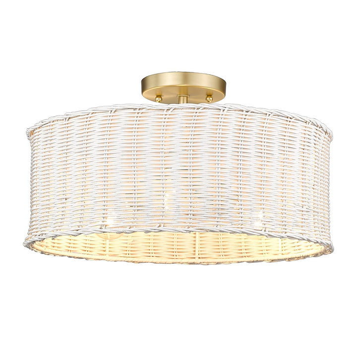 3 Light Semi-Flush