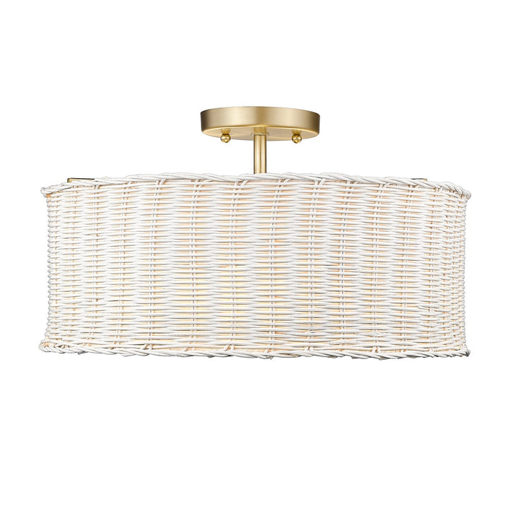 3 Light Semi-Flush