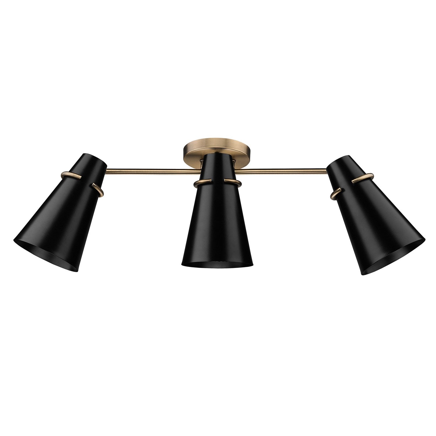 3 Light Semi-Flush by Golden