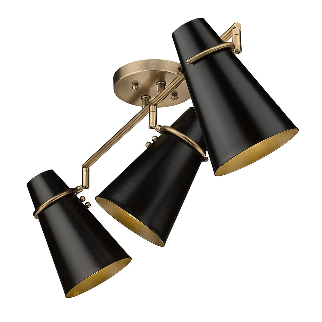 3 Light Semi-Flush