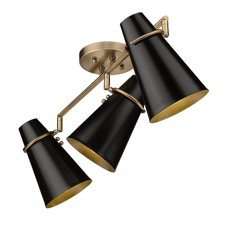 3 Light Semi-Flush
