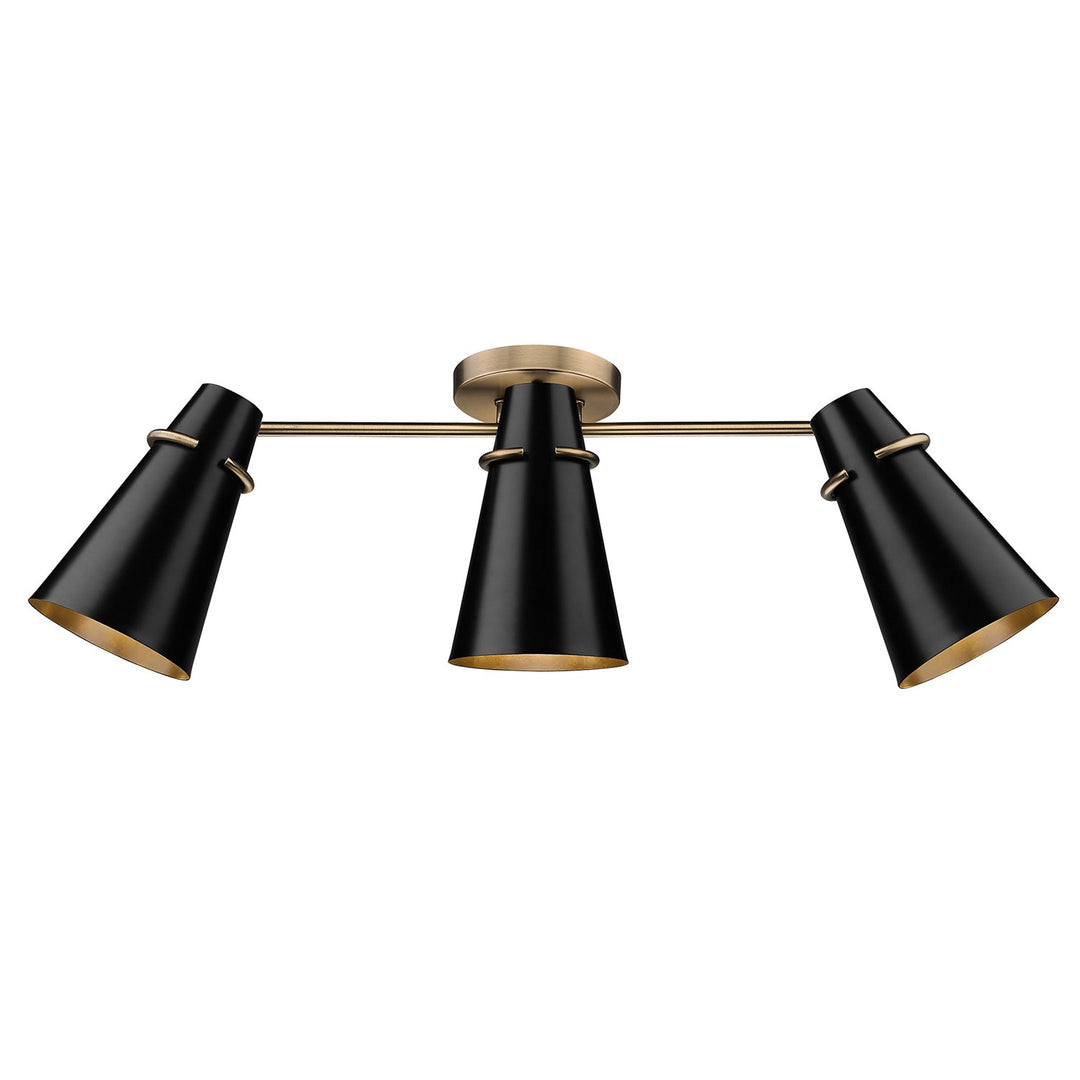 3 Light Semi-Flush