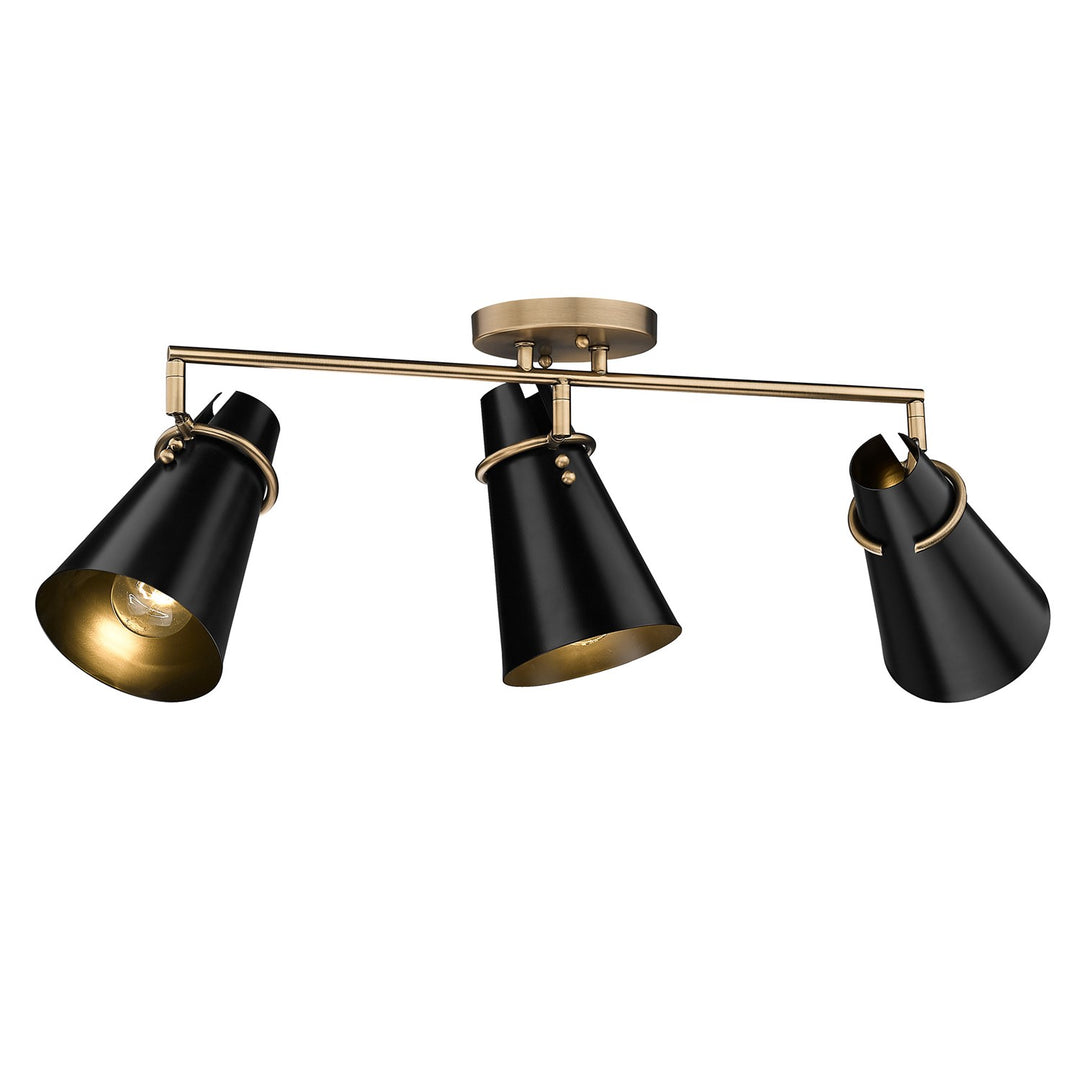 3 Light Semi-Flush
