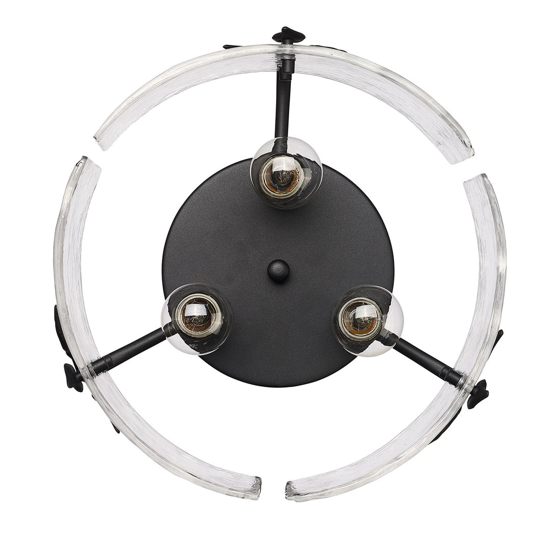 3 Light Semi-Flush