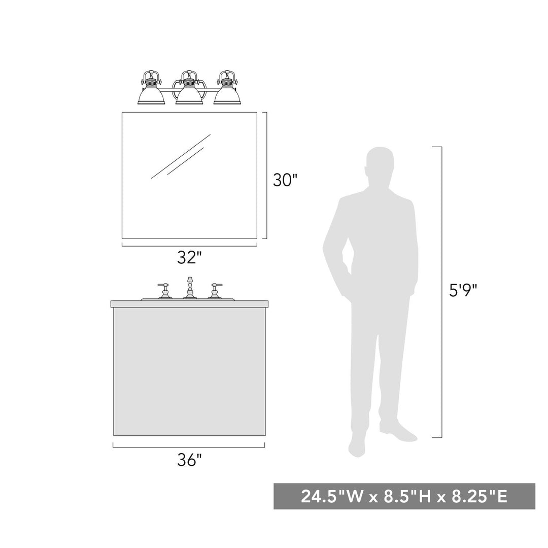 3 Light Bath Vanity