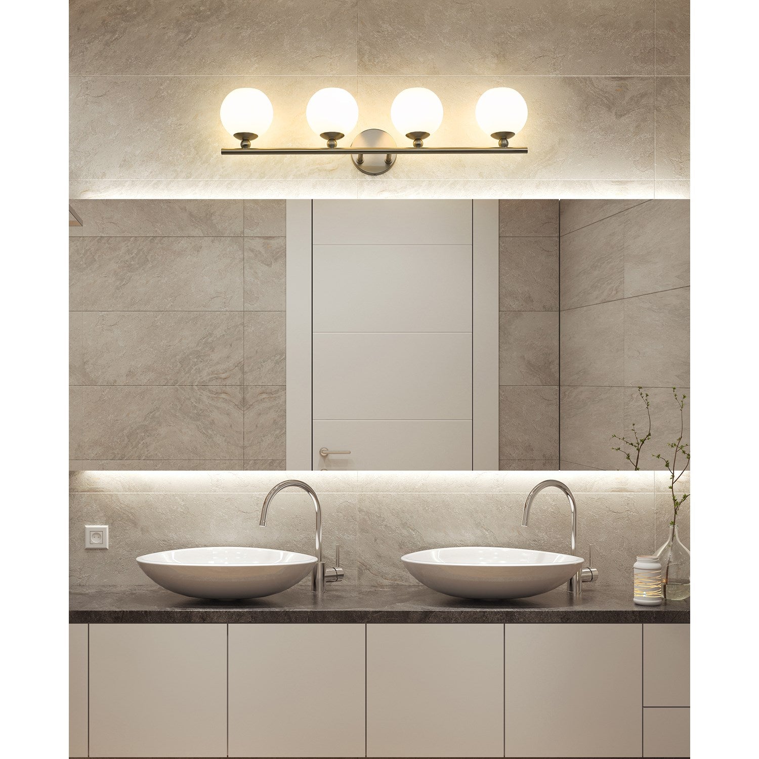 4 Light Vanity