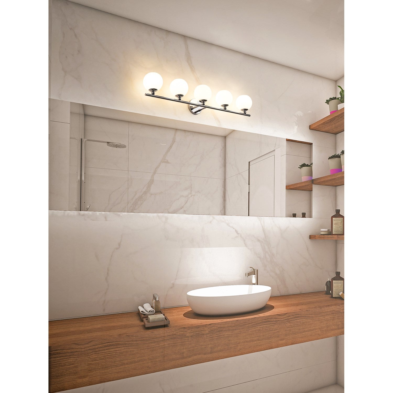 5 Light Vanity