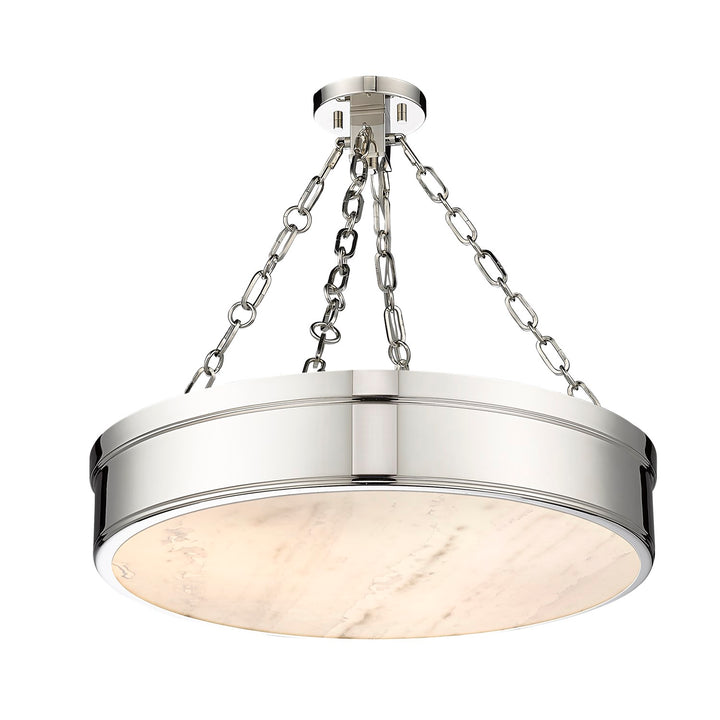 3 Light Semi Flush