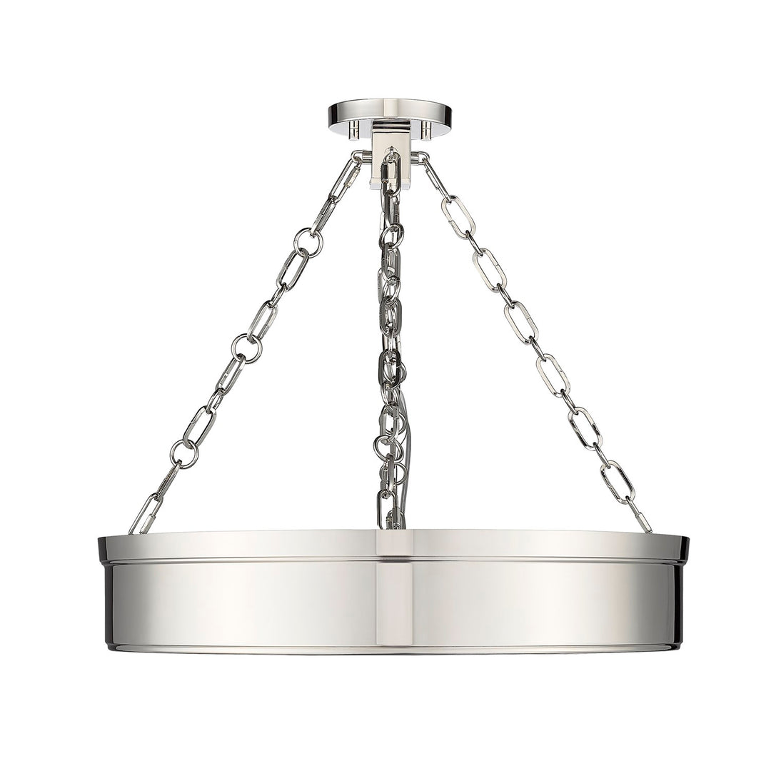 3 Light Semi Flush