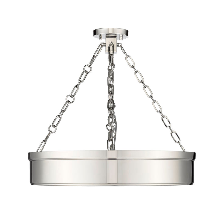 3 Light Semi Flush