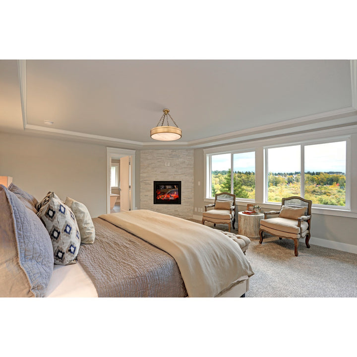 3 Light Semi Flush
