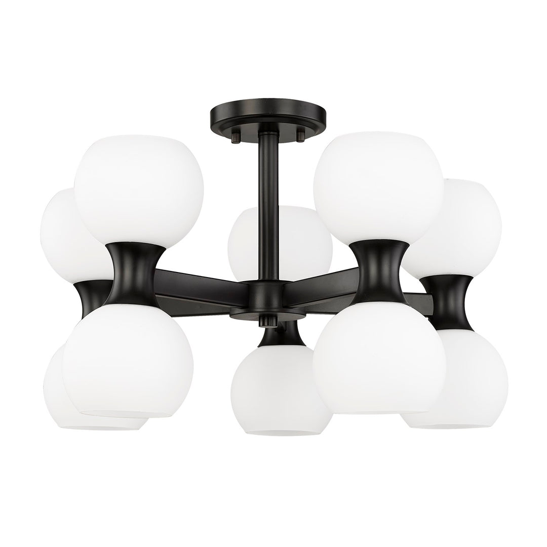 10 Light Semi Flush