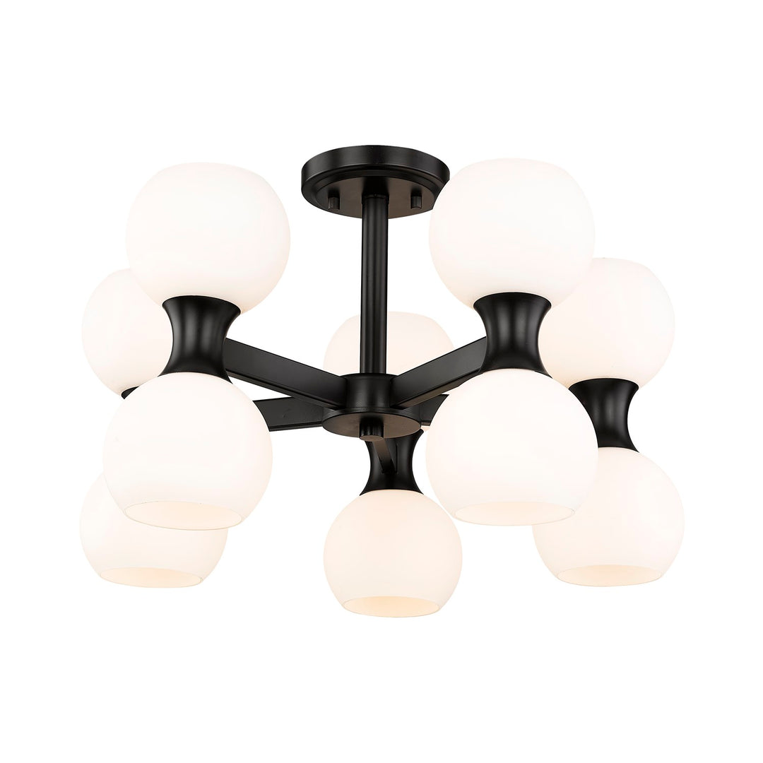 10 Light Semi Flush