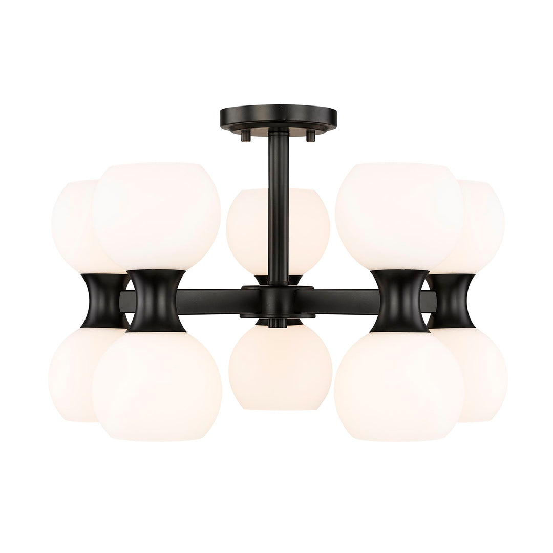 10 Light Semi Flush