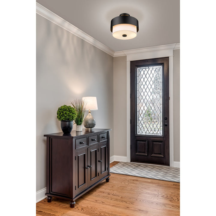 2 Light Semi Flush