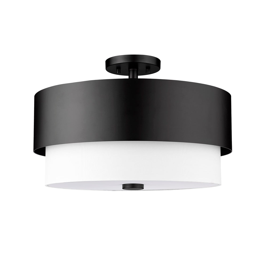 3 Light Semi Flush