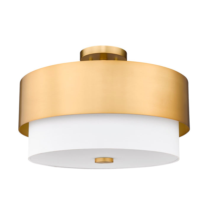 3 Light Semi Flush