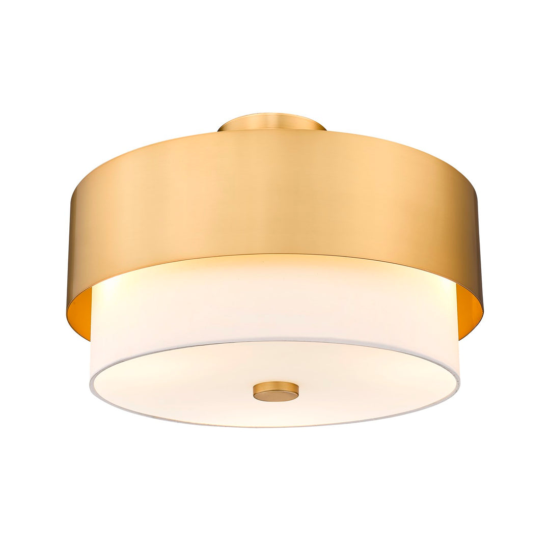 3 Light Semi Flush