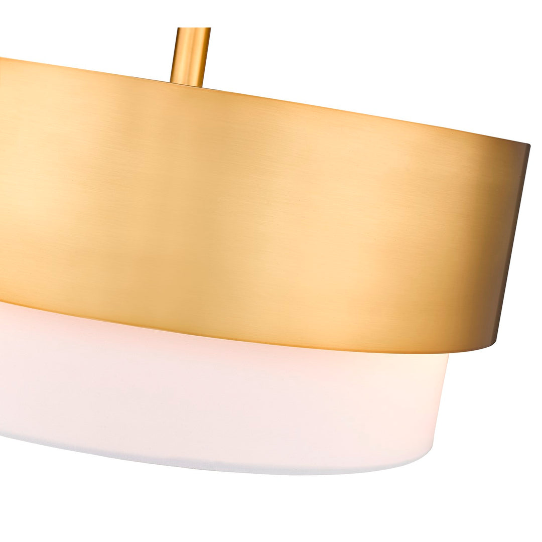 3 Light Semi Flush