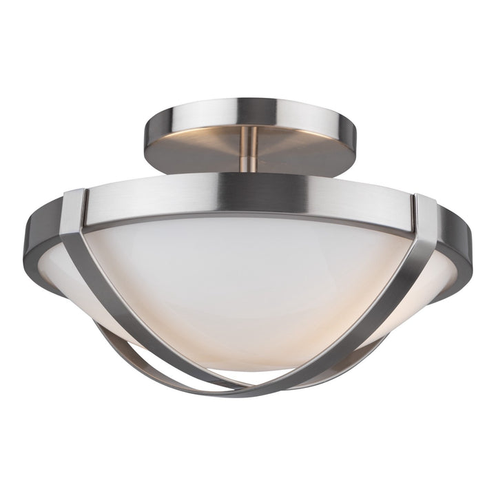 Collection 2-Light Flush Mount Brushed Nickel by Artcraft