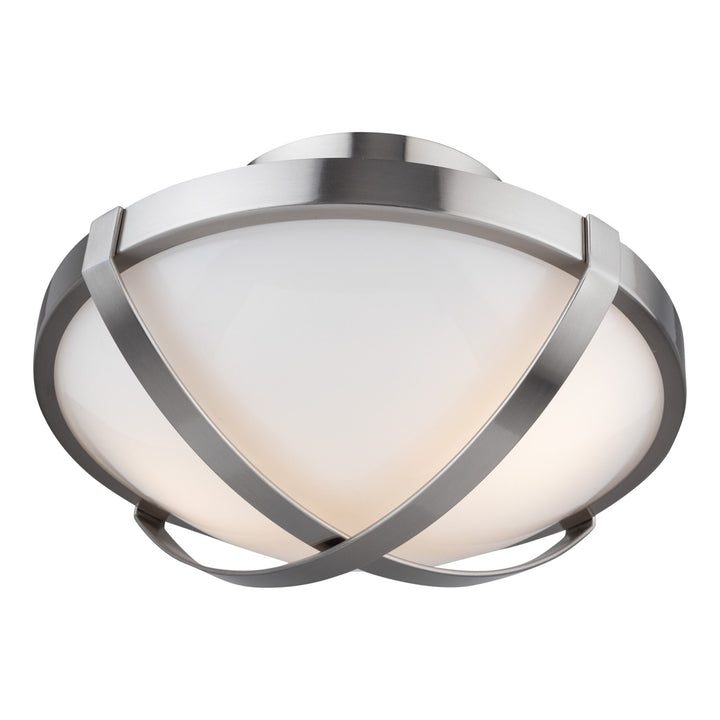 Collection 2-Light Flush Mount Brushed Nickel