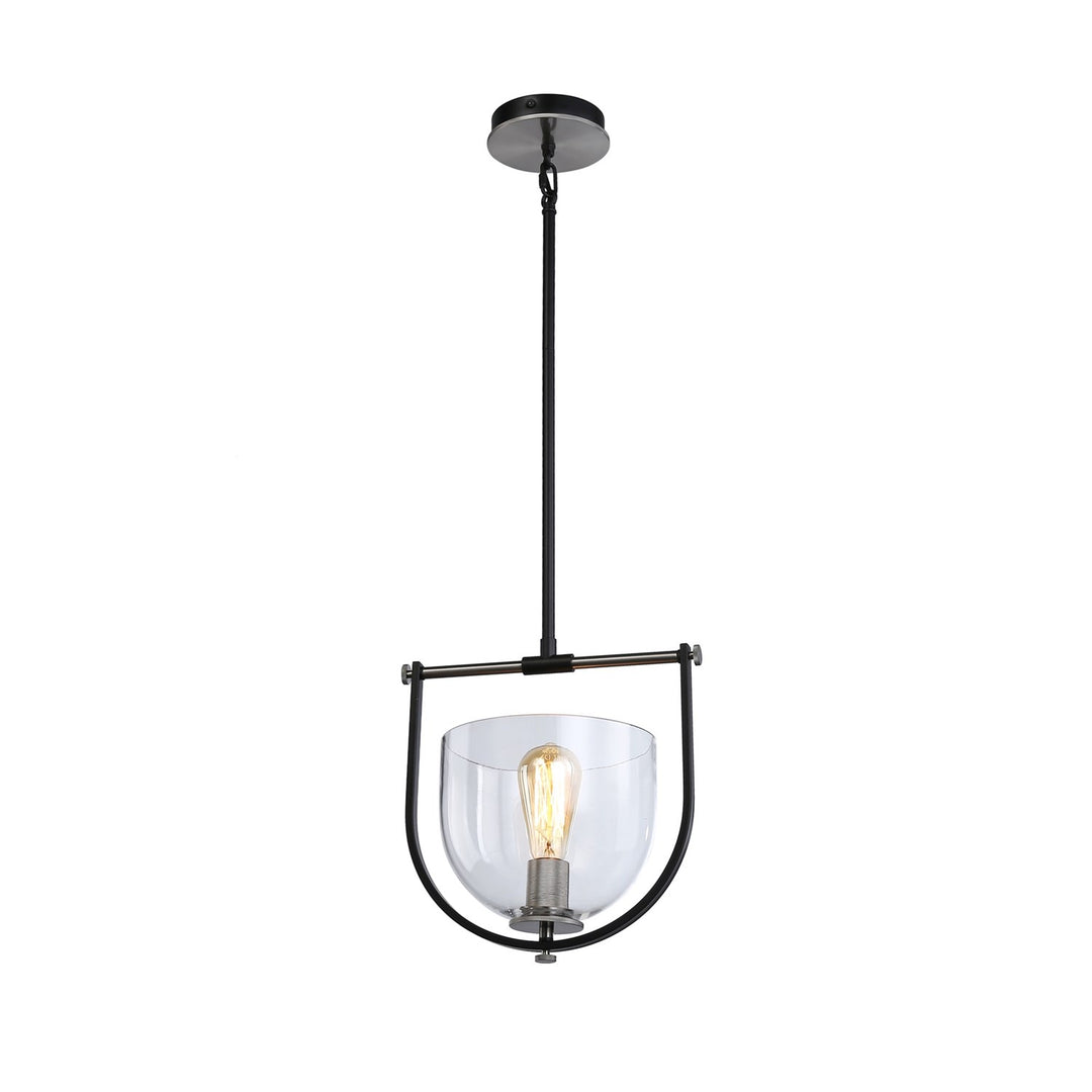 Collection 1-Light Pendant Black & Nickel by Artcraft