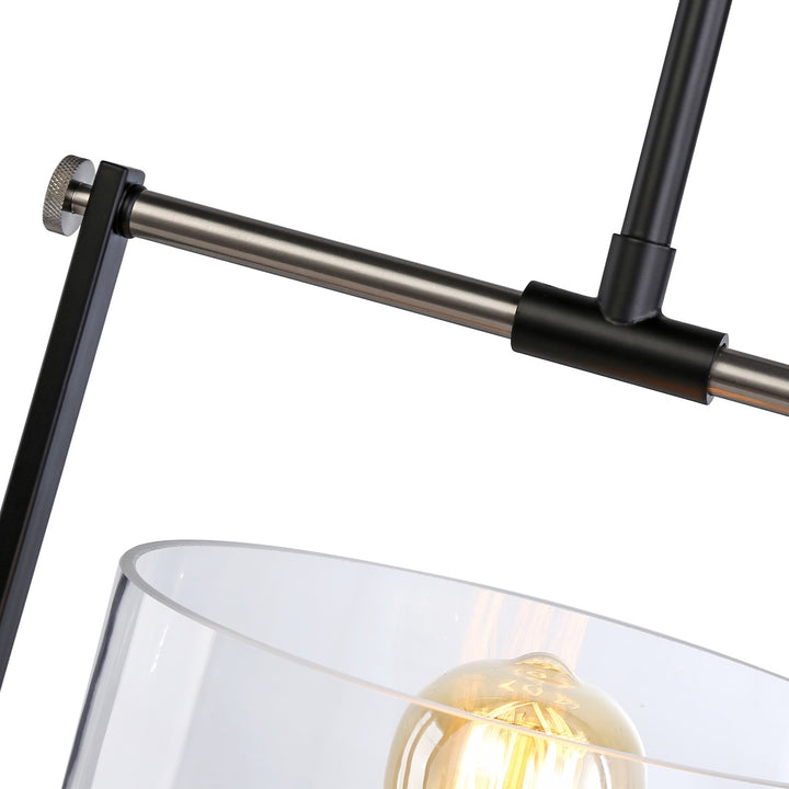 Collection 1-Light Pendant Black & Nickel
