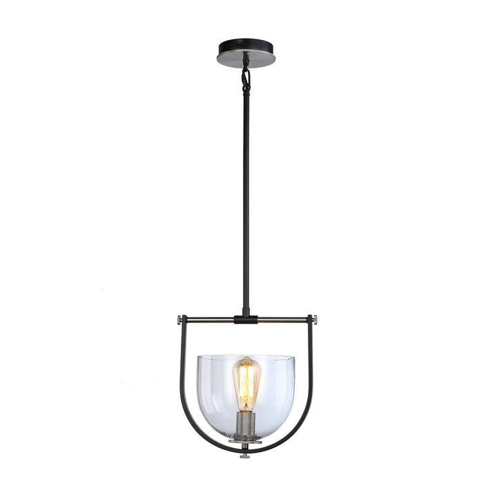 Collection 1-Light Pendant Black & Nickel