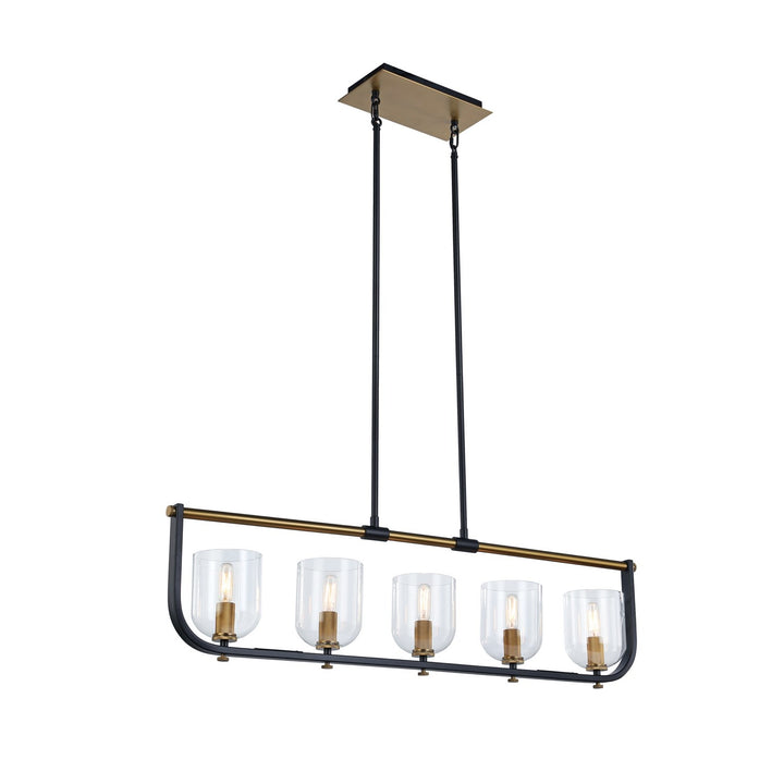 Collection 5-Light Island Light Black & Brass by Artcraft