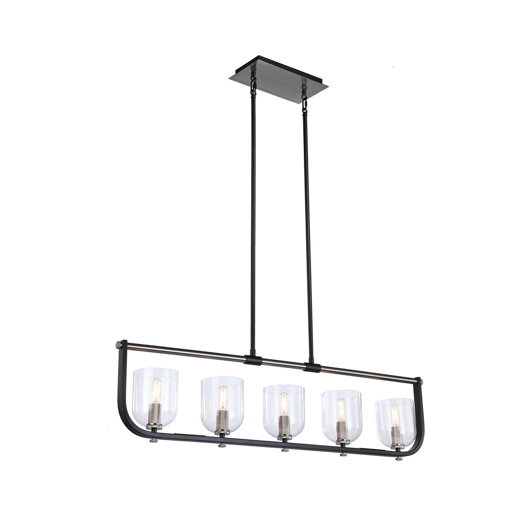 Collection 5-Light Island Light Black & Nickel by Artcraft