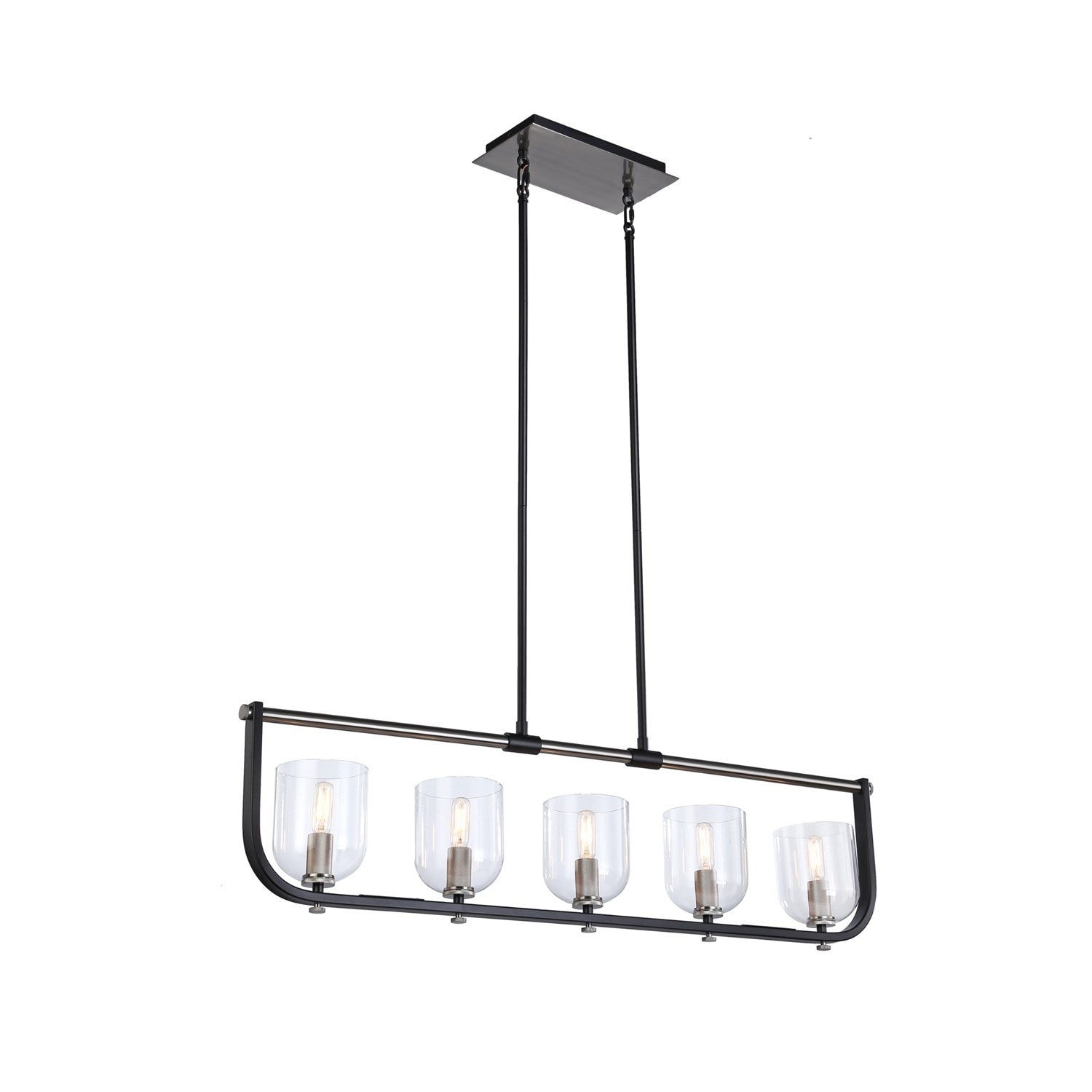 Collection 5-Light Island Light Black & Nickel by Artcraft