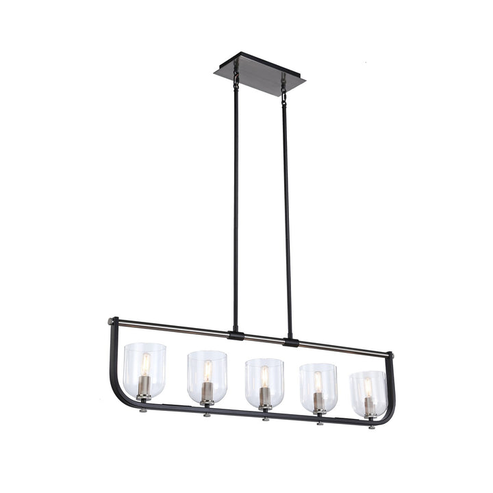 Collection 5-Light Island Light Black & Nickel by Artcraft