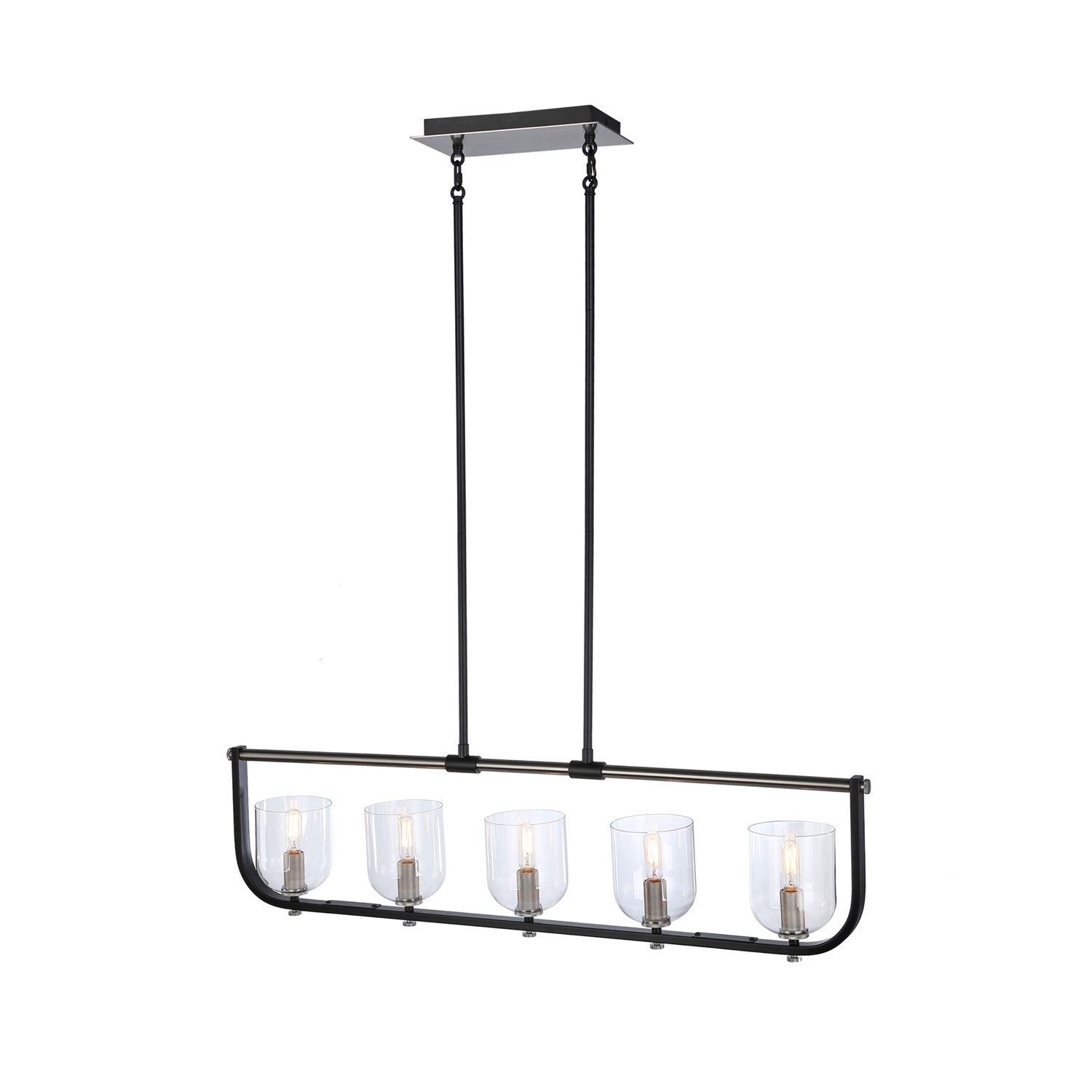 Collection 5-Light Island Light Black & Nickel