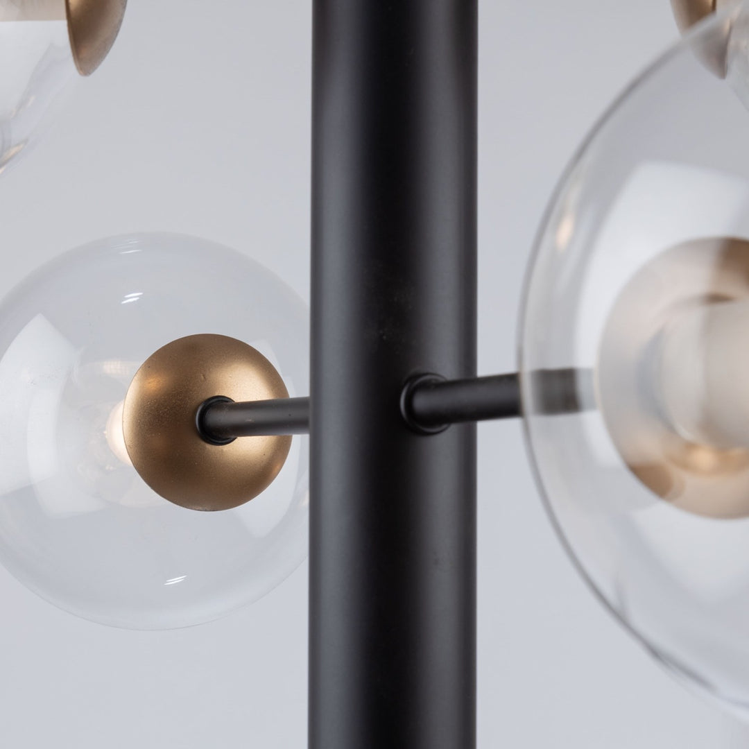 Collection 6-Light Chandelier Matte Black & Brass