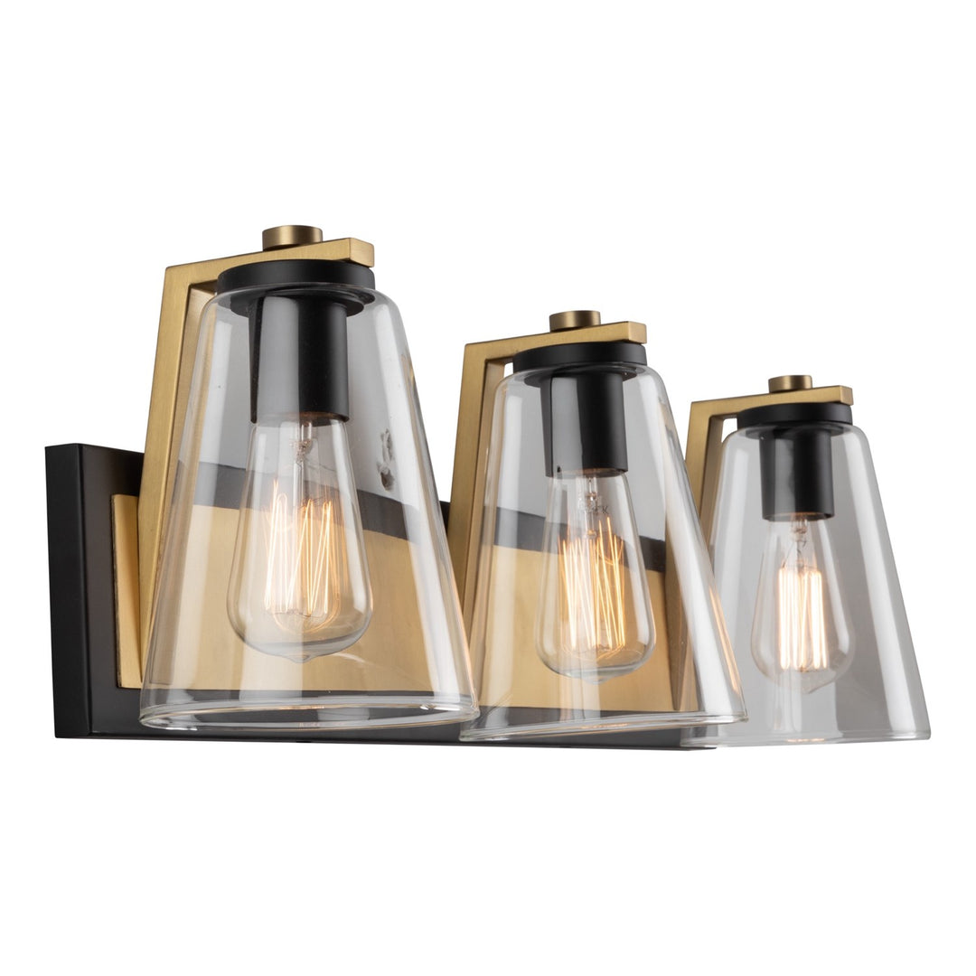 Collection 1-Light Sconce Black & Brass