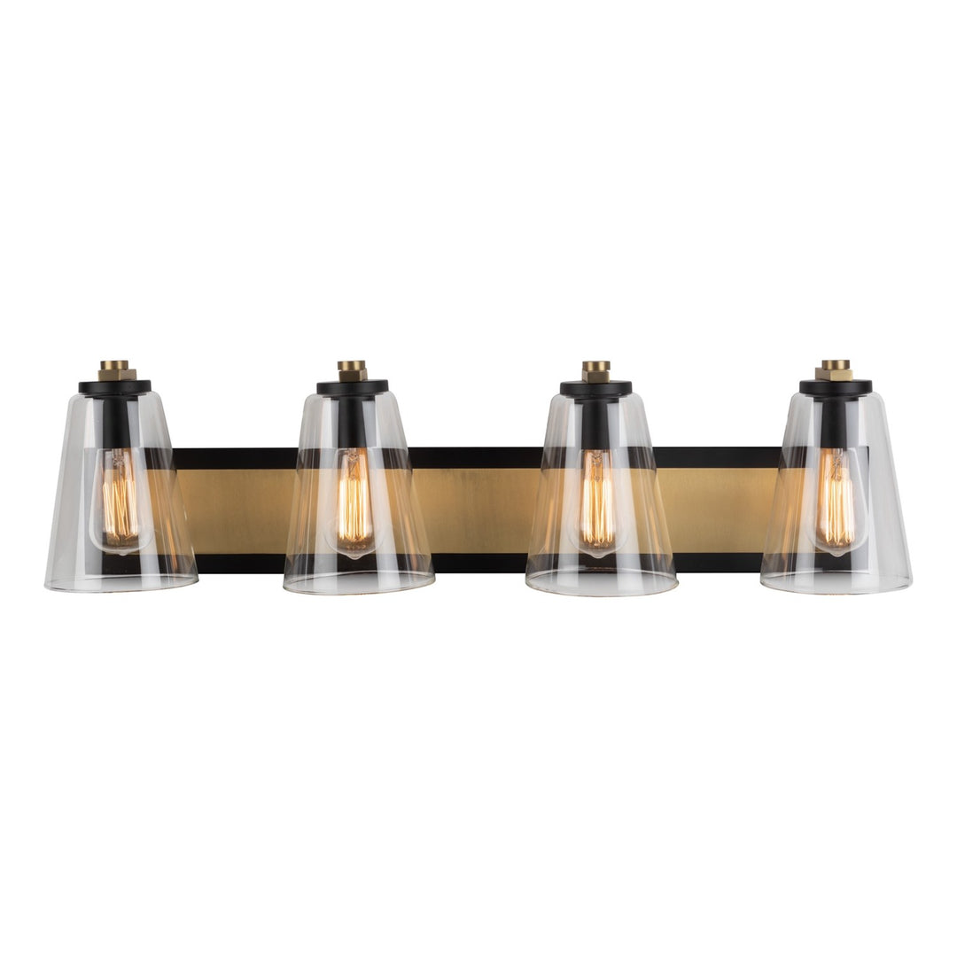 Collection 3-Light Vanity Light Black & Brass