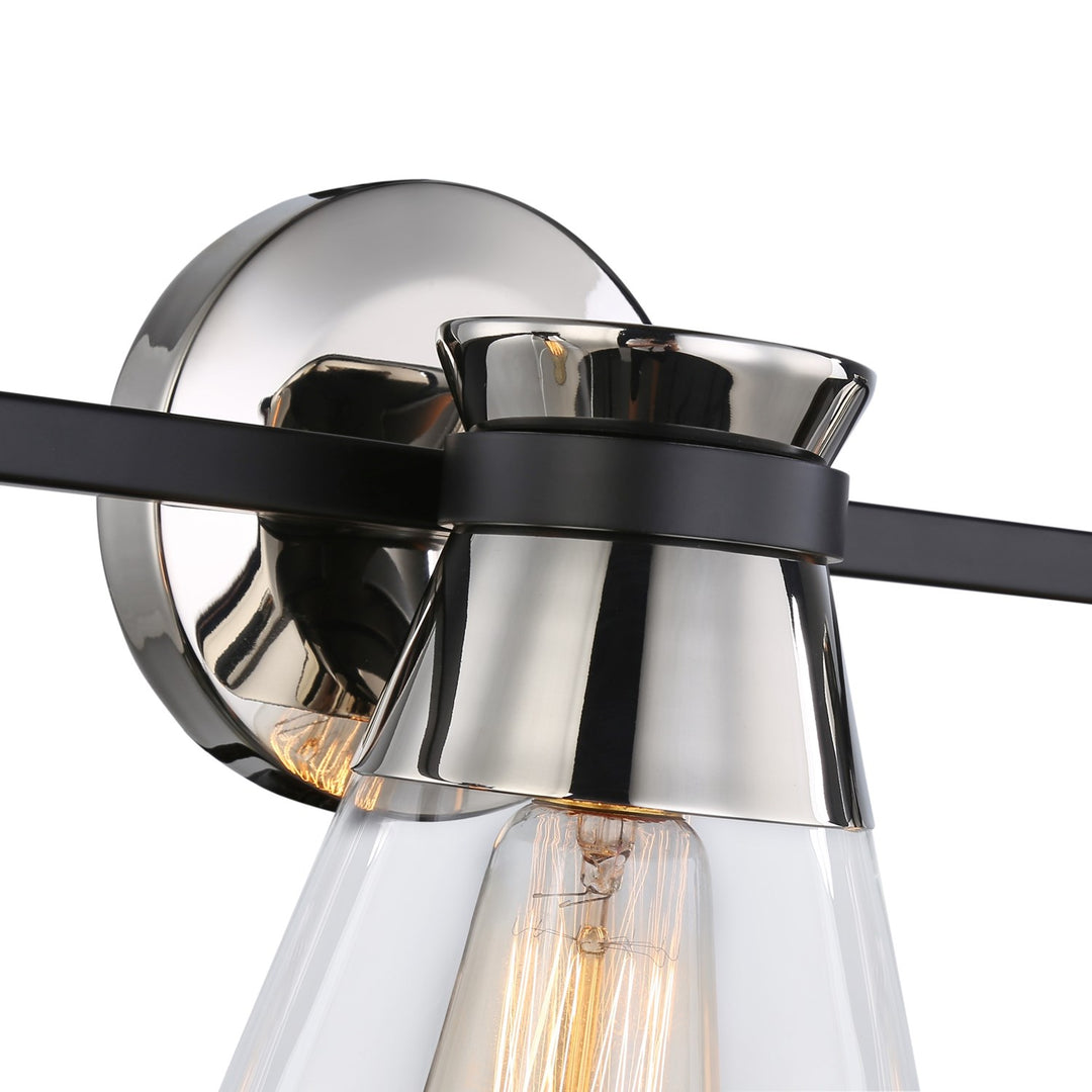 Collection 3-Light Vanity Light Black & Brushed Nickel
