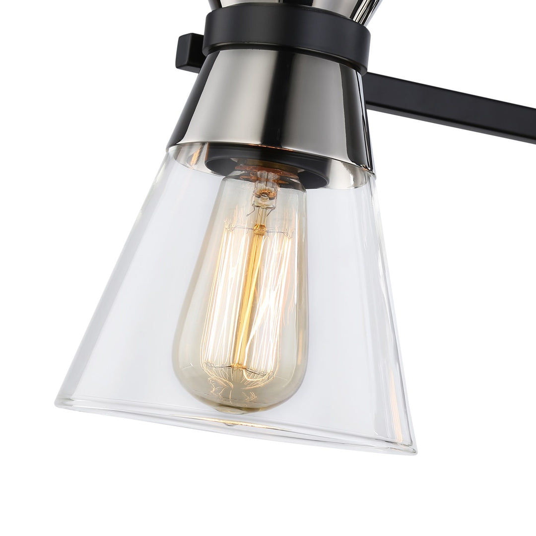 Collection 3-Light Vanity Light Black & Brushed Nickel
