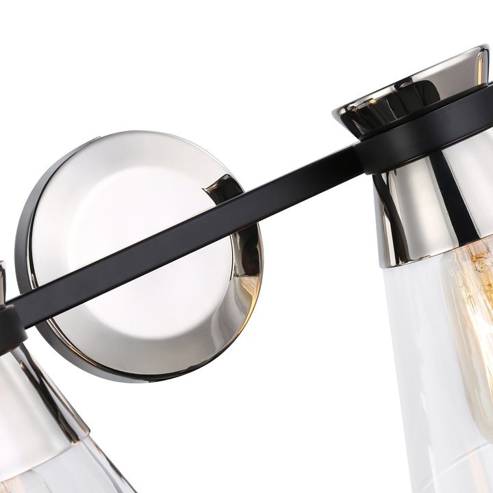 Collection 4-Light Vanity Light Black & Brushed Nickel