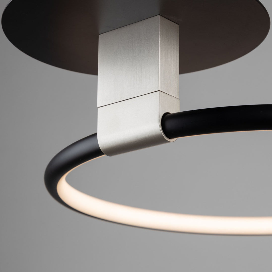 Collection Integrated Led Semi-Flush Mount Black