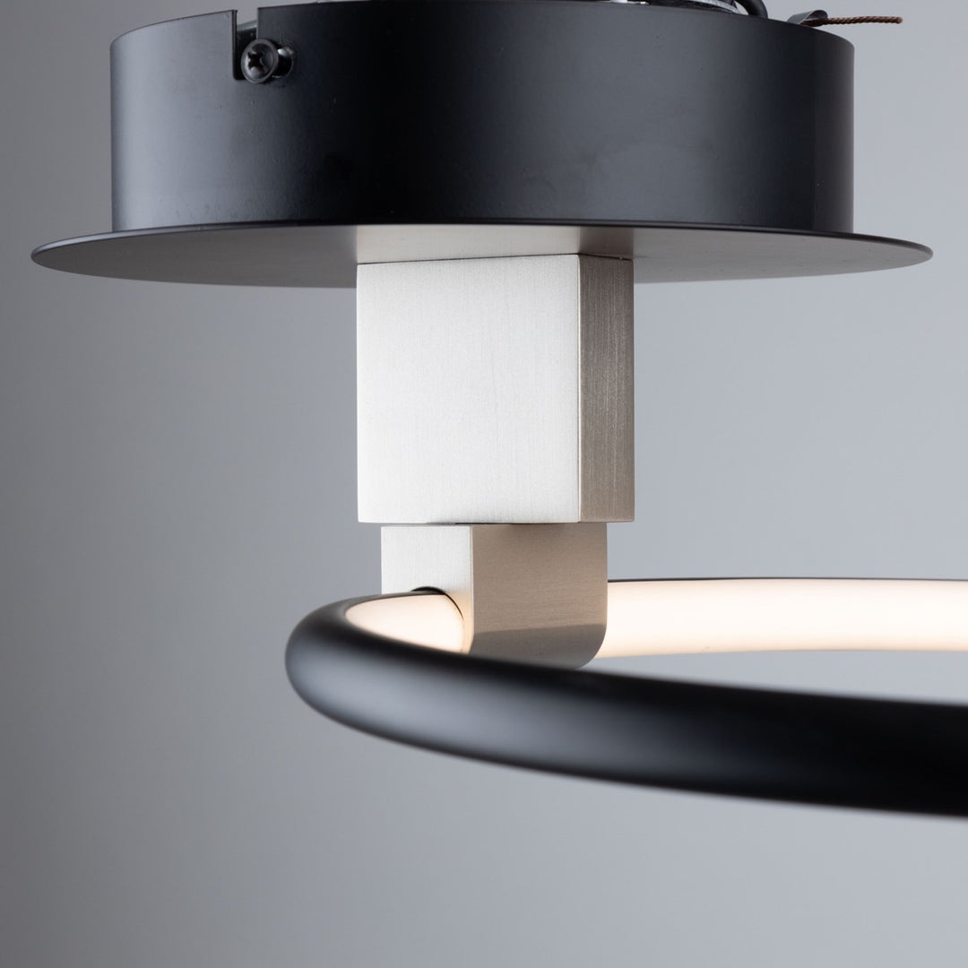 Collection Integrated Led Semi-Flush Mount Black