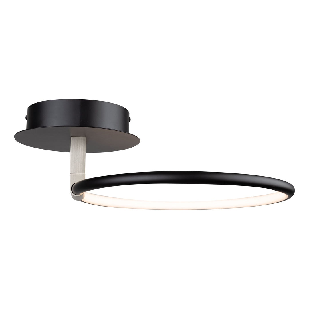 Collection Integrated Led Semi-Flush Mount Black