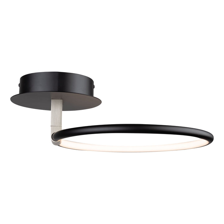 Collection Integrated Led Semi-Flush Mount Black