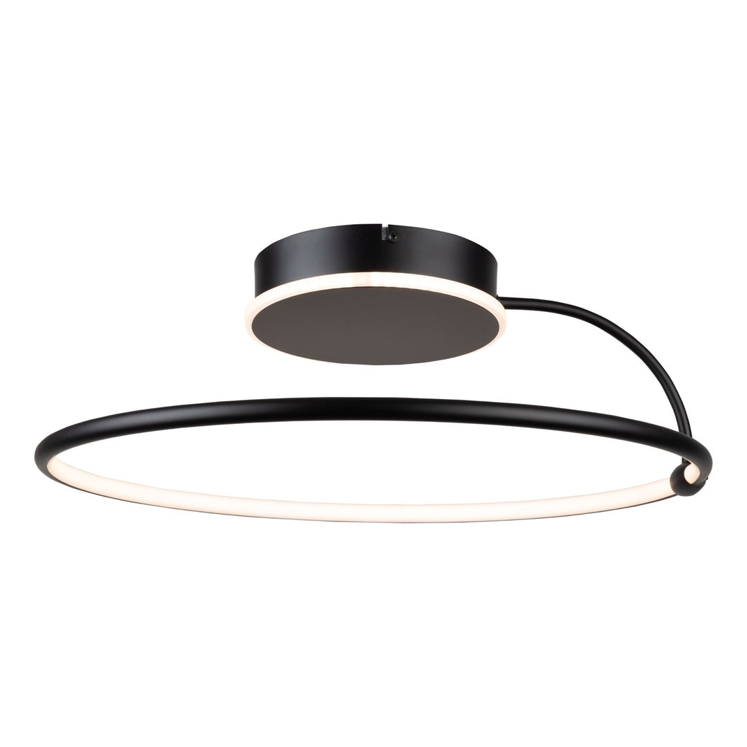 Collection Integrated Led Semi-Flush Mount Black by Artcraft