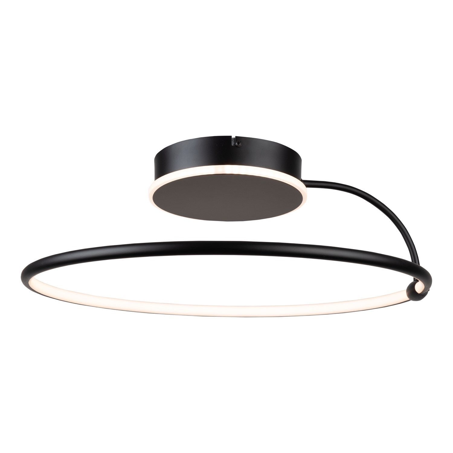 Collection Integrated Led Semi-Flush Mount Black by Artcraft